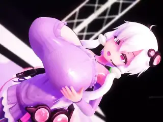 MMD Yuzuki Yukari and breast expansion song (Vocaloid)