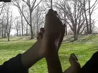 First time amateur foot worship