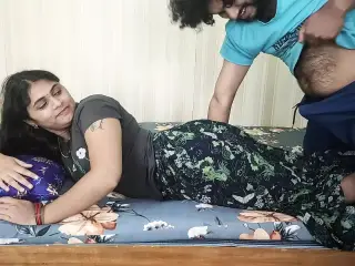 Skirt and t shirt removal panty only romance with hot boobs suck and nipple lick by Vaishnavy and Sharun Raj,  Mallu hot boobs