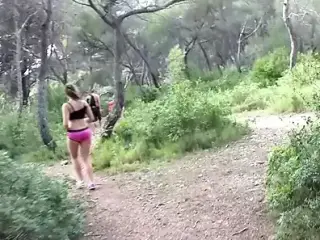 Hispanic Babe Blow And Fuck On Hiking Trail