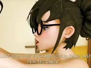 Hottie 3D Japanese teacher gets massive load into her pussy