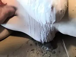 Tits and hot candle wax