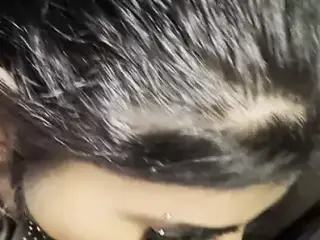 Busty BBW arab  blowjob cumshot