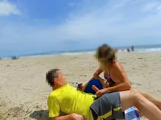 Public cumshots in front of everyone