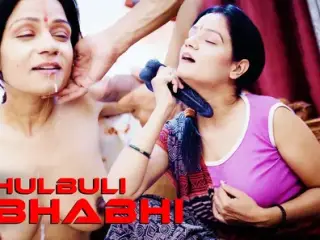 Desi Indian Chulbuli Bihari Bhabhi Surprises to see Devar Huge Cock ( Hindi Audio )