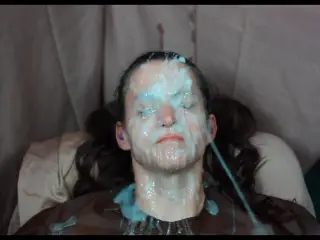 FAKE BukkakeHomemade facial. IF YOU DONT LIKE FAKE CUM WATCH SOMETHING ELSE!!! NOBODY WANTS YOUR NEGATIVITY IN OUR COMMENTS