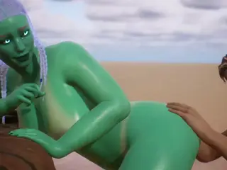 Alien Woman Gets Bred By Human - 3D Animation