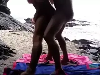 Cheating on the nude beach.