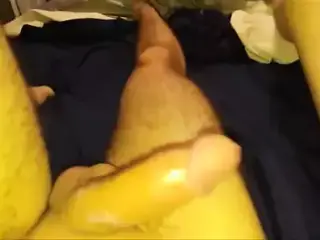 Taping his GF while she is on his cock
