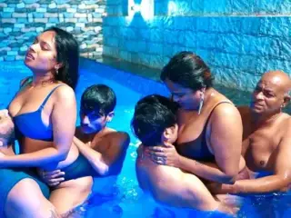 Gangbang Sex Is Full Entertainment in the Swimming Pool