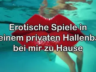 Swiss Eva in her private swimming pool