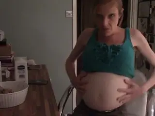 Boney old lady eats a large meal