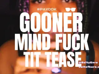 PROMO: Play Video Gooner Mind Fuck JOI - Tit Worship & Goon Juice