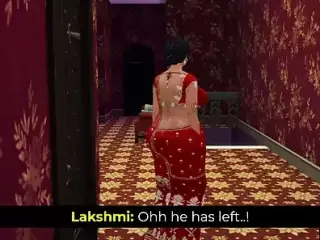 Aunty Lakshmi - Vol 1 Part 8 - Desi Busty Milf Got Blackmailed by a pervy Stranger - Wickedwhims