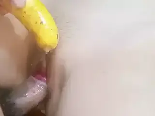 I Fuck My StepSister And She Makes Me Cum Inside Her Pussy - banana