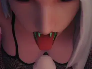 Ashe & Mercy - Halloween Futa Deepthroat