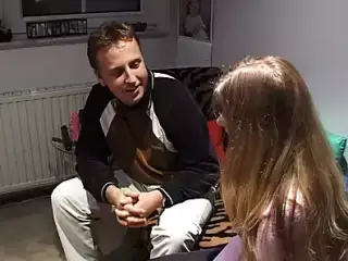 Girlfriend blows him a