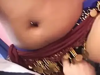 Sexy Indians whore sucks big white cock.