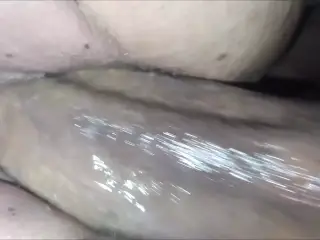 Very beautiful close-up of a creamy smooth shaved pussy being fucked by big cock. The fuck sounds are mouth watering.