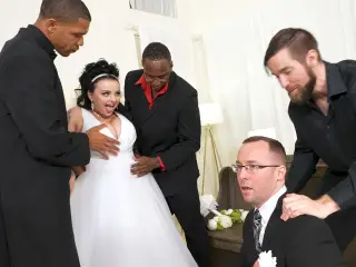 Payton Preslee's Wedding Turns Rough Interracial Threesome