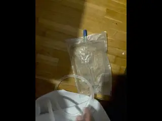 pees in my catheter 1