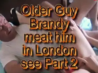 Horny daddy play with whore