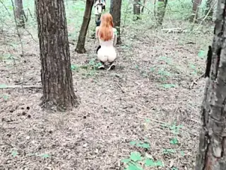 beautiful chick caught in the woods