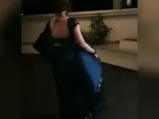 Pooja Laxmi Joshi Blue Sexy Saree Dizzle