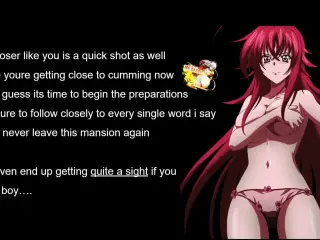 Rias Gremory punishes A peeping Tom – Femdom JOI