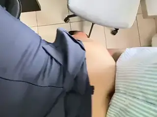 Blowjob at my Desk in the Office and Doggy-style. my Secretary Loves to such and Cum on her Ass