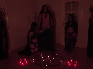 Something very strange happened during a satanic ritual, a candle lit by itself!