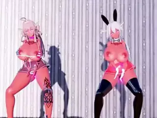 MMD Kongo and Haruna in Chocolate Cream
