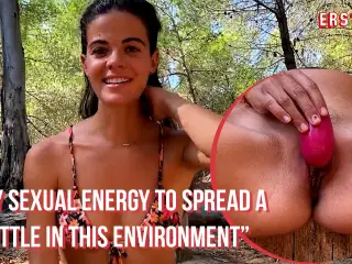 Ersties - Dina Brings Her Sexual Energy To The Woods To Masturbate