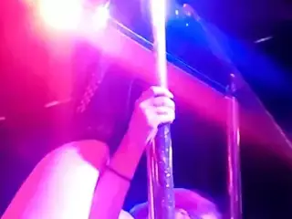 Fully Nude Pole Dance Routine