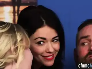 Humiliating cfnm brits suck and jerk creep