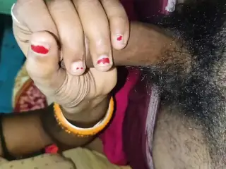 Bhavi applied cream and sucked the cock, I licked Bhavi's pussy, fucked Bhavi at home alone