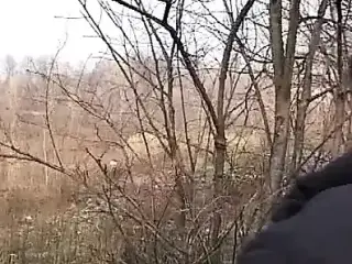 Elena into the woods gives Luca a blowjob and masturbates