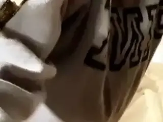 Blonde Stripping and Slapping Her Ass