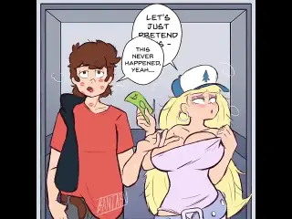 Dipper Pines & Pacifica Northwest Fuck In An Elevator