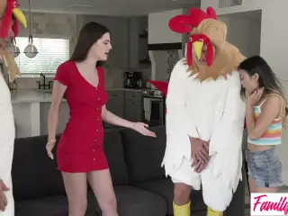 Swap Sis, If you guys are gonna be such cocks, you might as well put your costumes on!