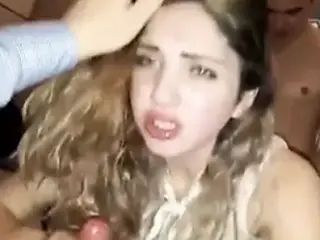 Stunning slut has threesome