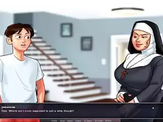 Summertime Saga - Maria got spanked by the Nun