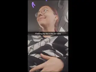 Snapchat hoe public Car masturbation