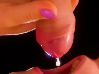 NEW!! 60FPS CLOSE UP: BEST Milking Mouth for your DICK! +ASMR, Tongue and Lips BLOWJOB -XSANYANY