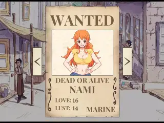 Lusty Buccaneers Parody Hentai Game Ep.3 FIRST paid BLOWJOB for Nami !