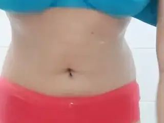 Indian horny desi bhabhi showering in bathroom - Sexybitch16