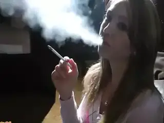 Pink Angel Smoking Fetish