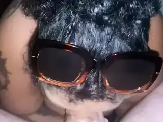 Naughty blowjob for mature man