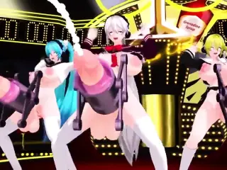 MMD 3D FUTANARI - FUTA SCHOOLGIRL PUMP