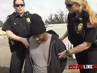 Public interracial sex with a hot MILF sucking a huge black